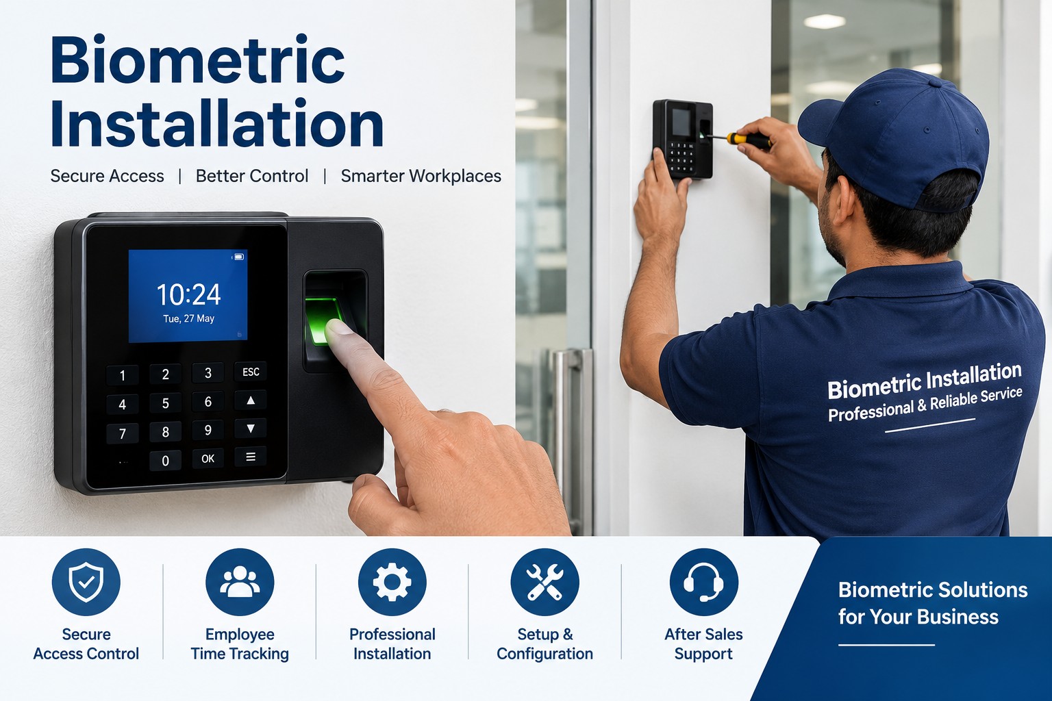 Biometric Attendance Device Installation