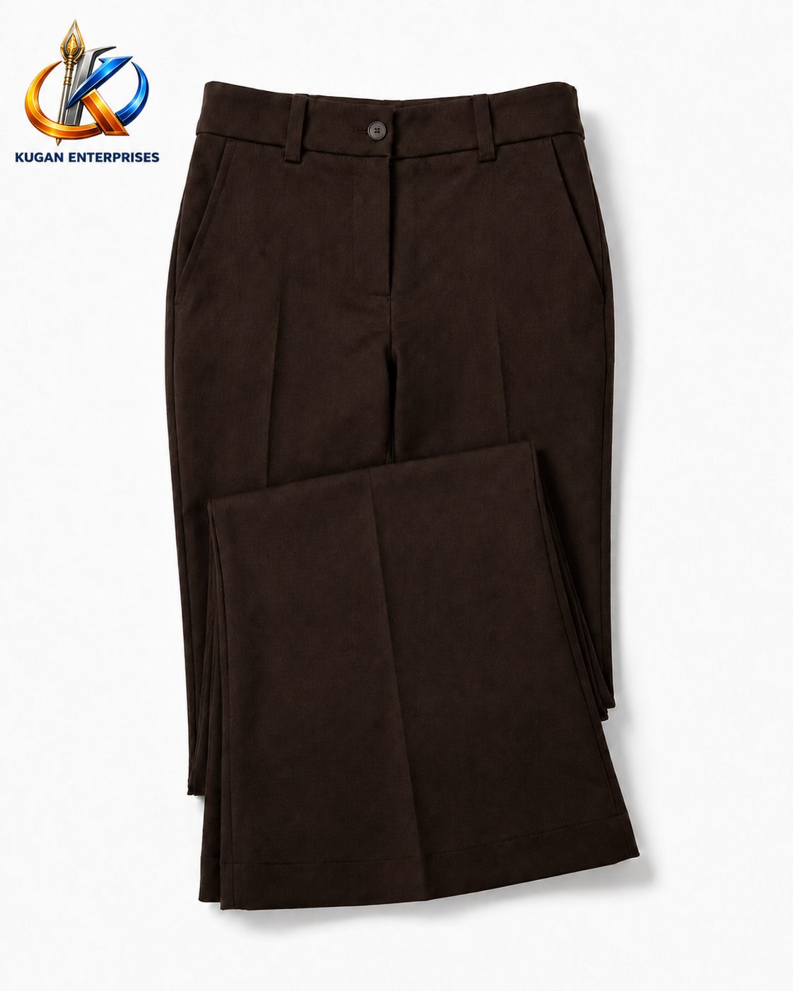 Women’s Dark-Brown High-Waist Barbie Bootcut Formal Pant