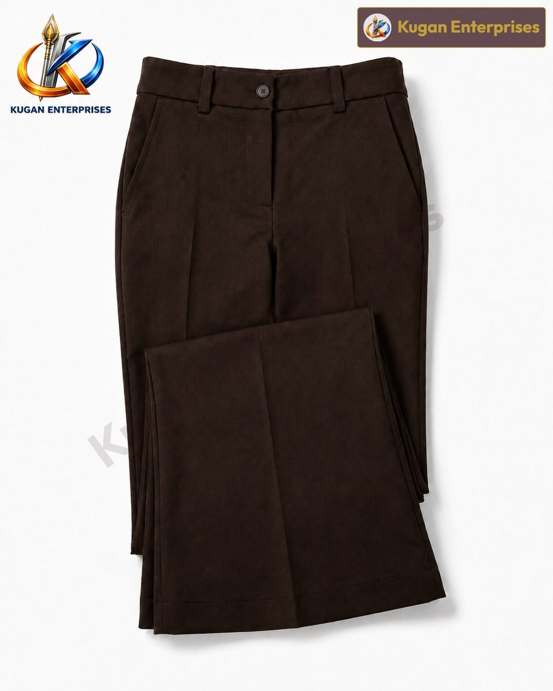 Women’s Dark-Brown High-Waist Barbie Bootcut Formal Pant
