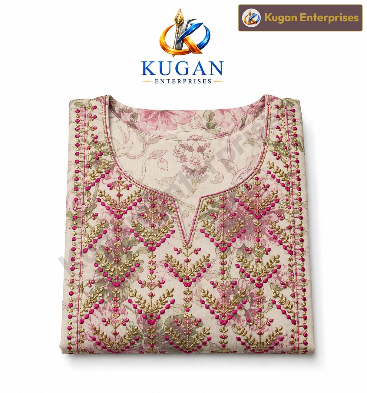 Elegant Floral Embroidered Anarkali Gown for Women