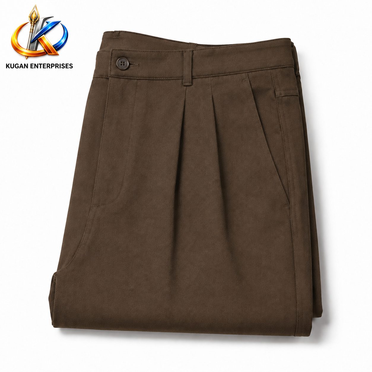 Korean-Style Brown Wide-Leg Baggy Pant