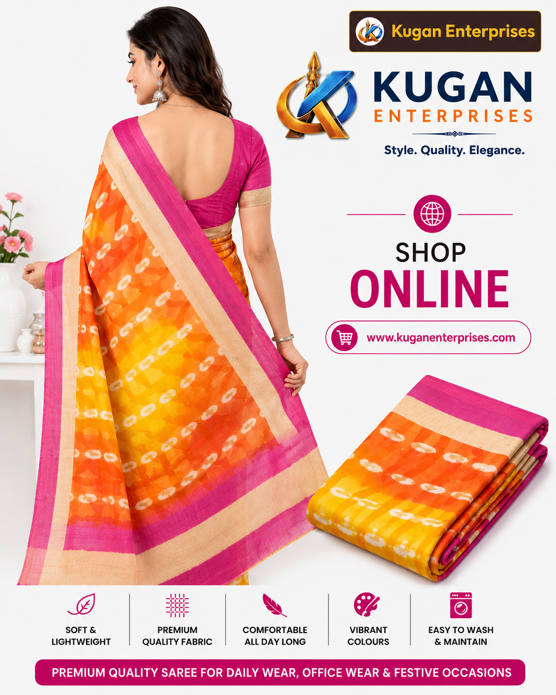 Premium Printed Daily Wear Saree for Women