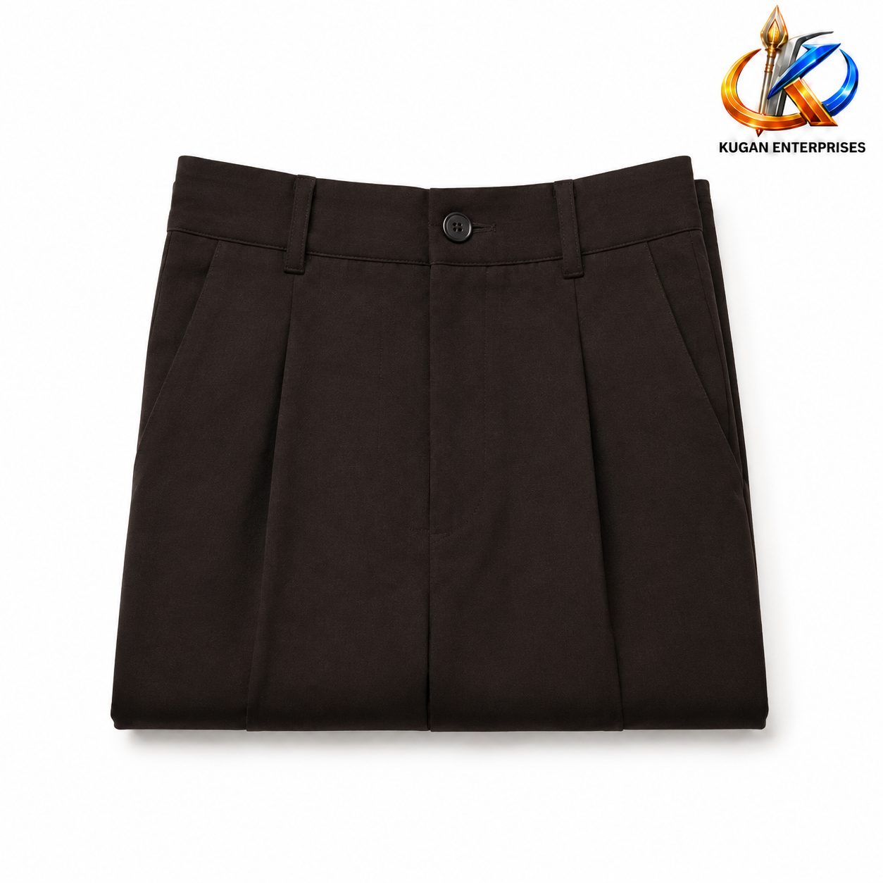 Women’s Korean Baggy Formal Pant – Blackish Brown