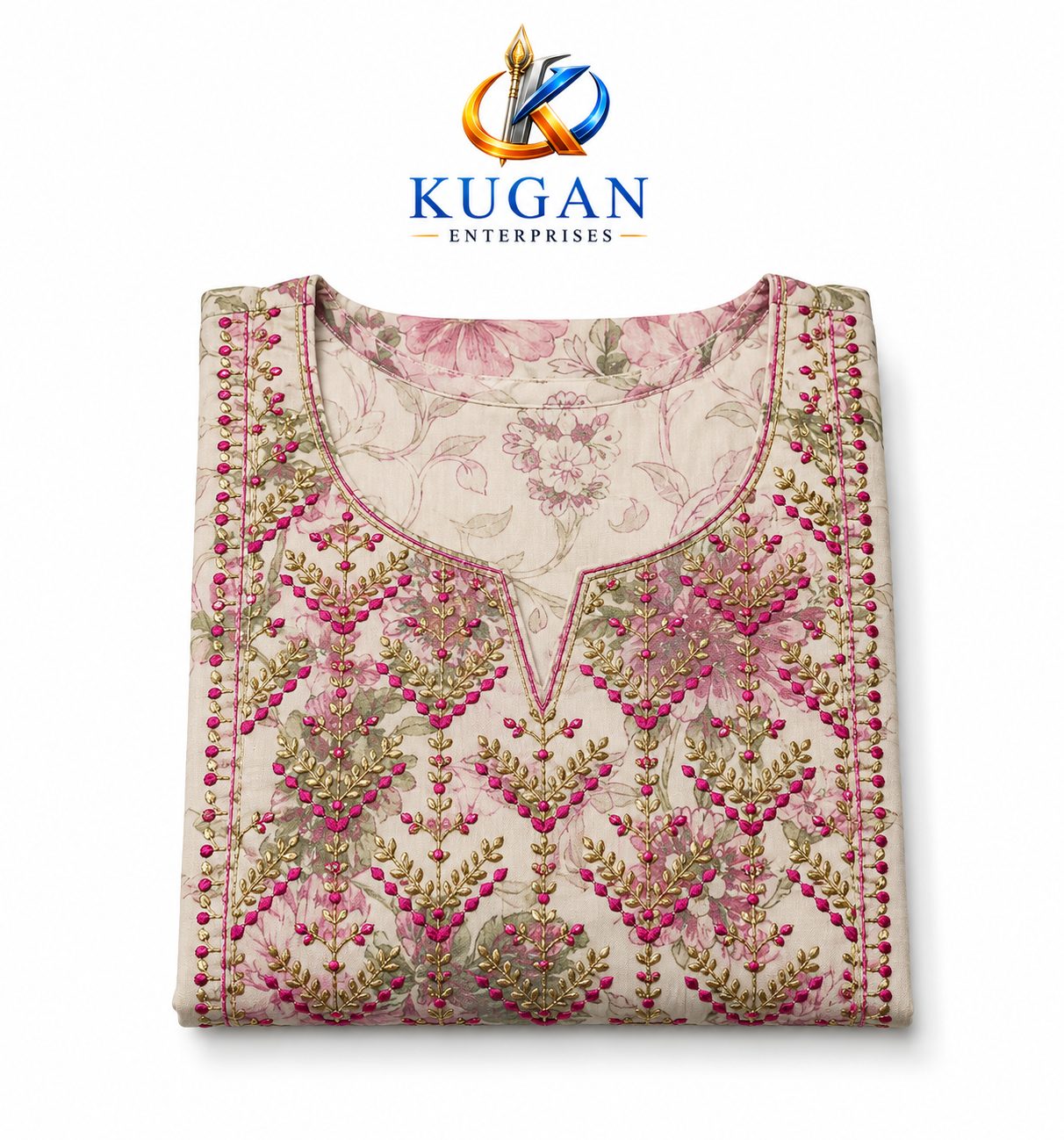 Elegant Floral Embroidered Anarkali Gown for Women