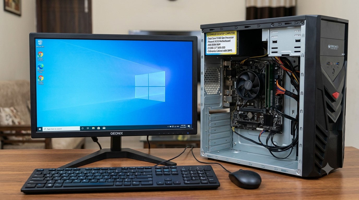 Rental Desktop PC – Intel Core i3 8th Gen |16GB RAM | 256 GB SSD | 19" Monitor
