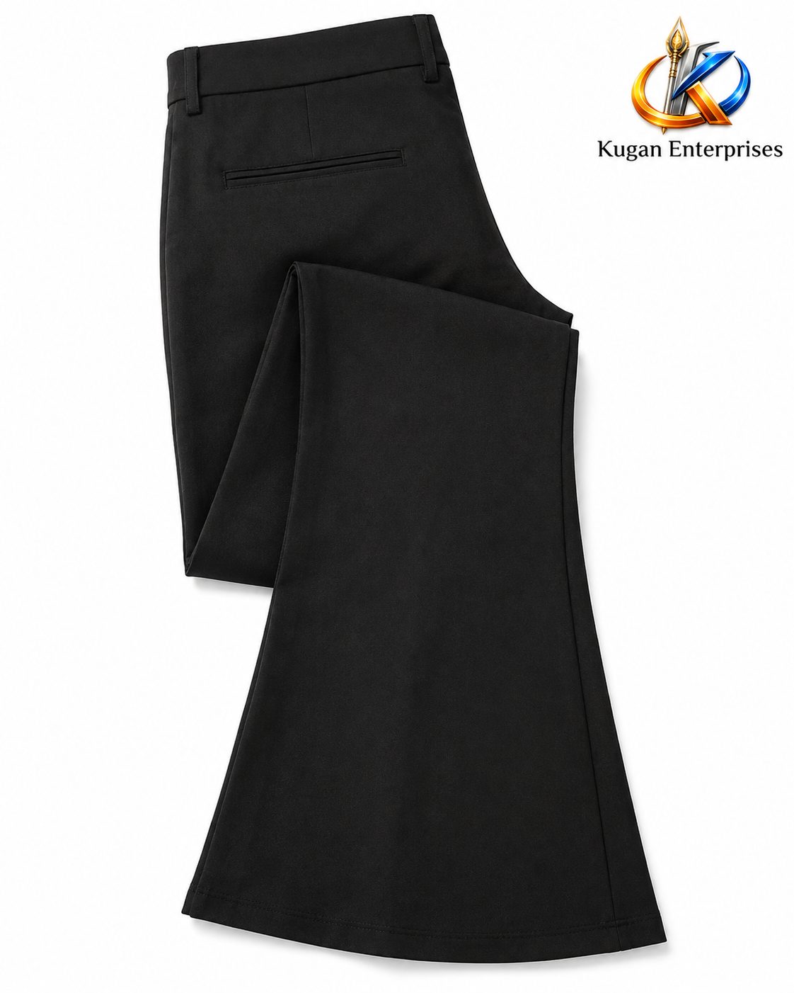 Women’s Black Barbie Bootcut Formal Pant – Elegant Office & Workwear Trouser