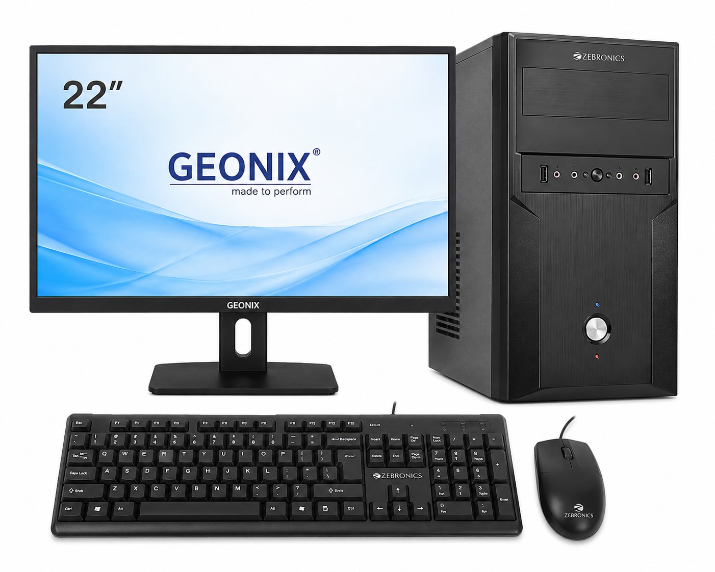 Desktop PC – Intel Core i3 / i5 8th Gen | 8GB / 16GB RAM | 256 / 512GB SSD | 22" Monitor